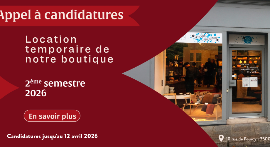 Boutique Métiers d'art et de création