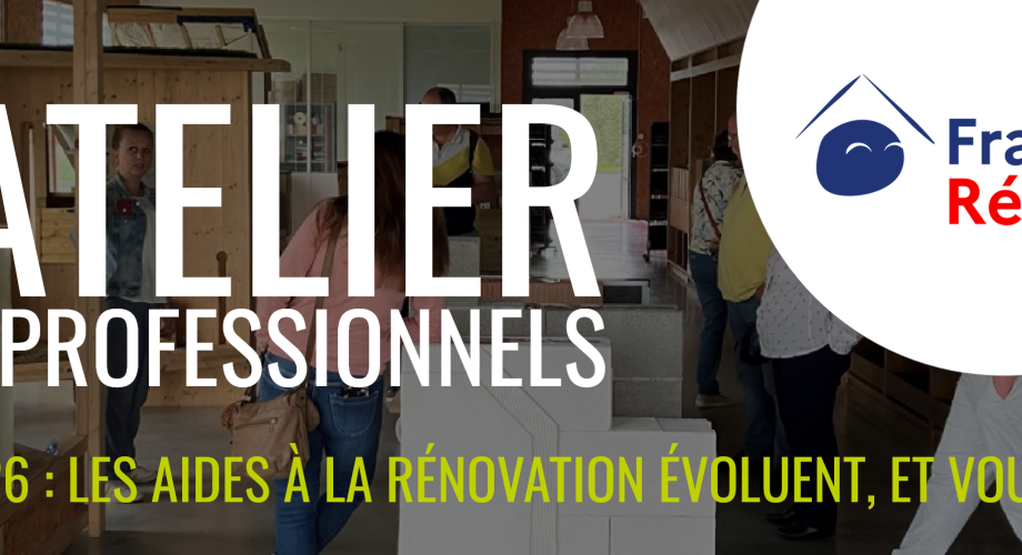 bandeau article Atelier France Renov jeudi 17 septembre 2026 à la Fabrique 21 de Carrières-sous-Poissy