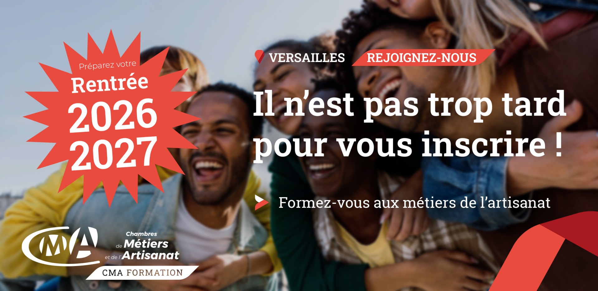Rentrée 2026-2027 CMA Formation Versailles