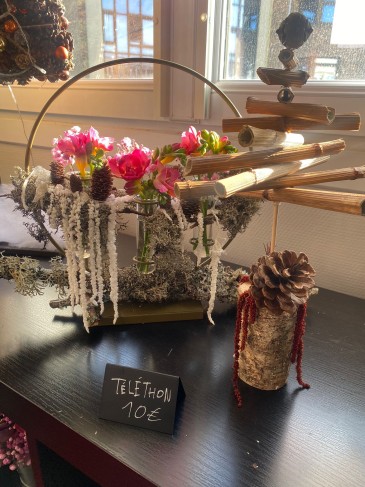 téléthon 2024 vente de fleurs