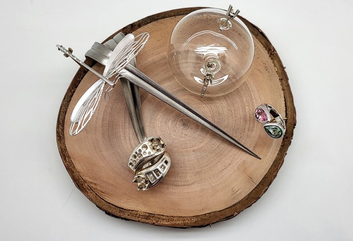 Pièce bois et métal