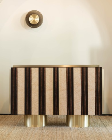 Meuble console bichromie