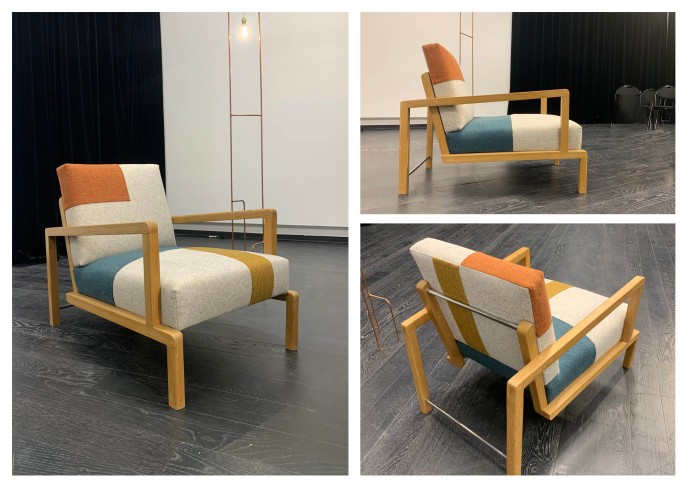 Fauteuil multicolore