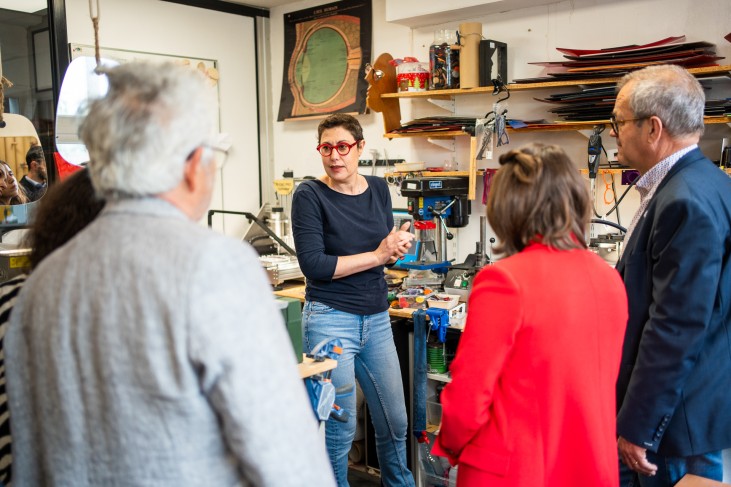 Visite de l'atelier boutique A comme Agnès