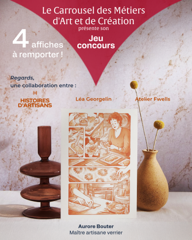 Affiche jeu concours Métiers d'Art 