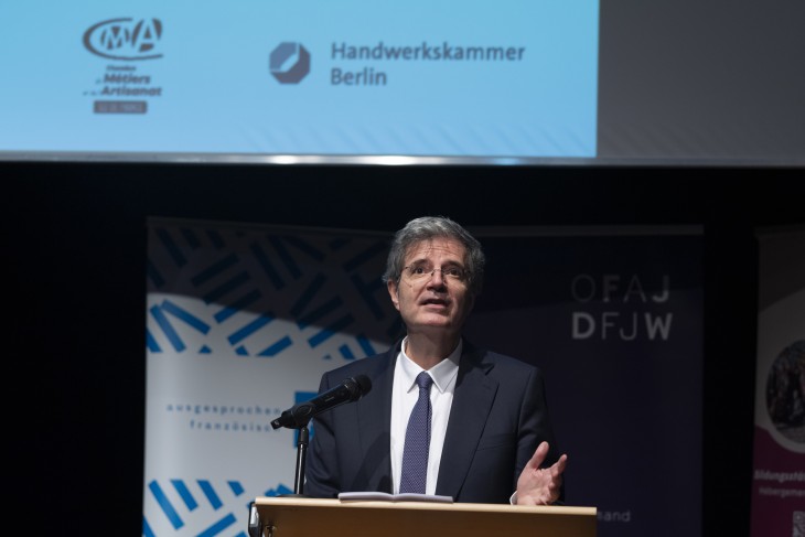 François Delattre à l'ambassade de France à Berlin