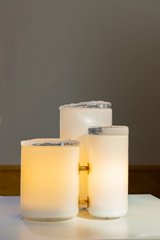 Lampe en verre soufflé