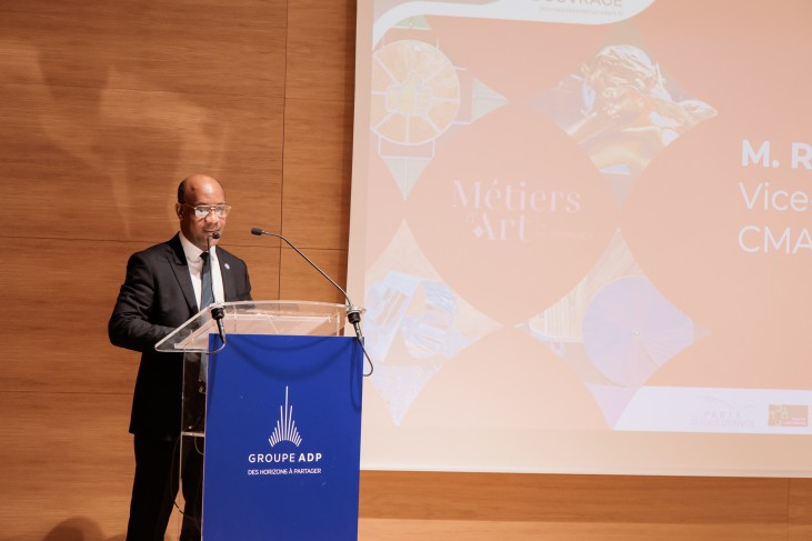 Ruddy Jena-Jacques, VP CMA 93, au pupitre