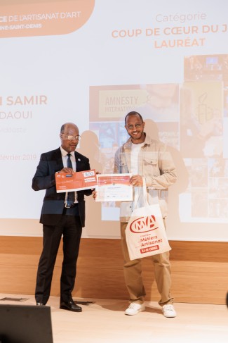 Samir El Badaoui récupère son prix coup de cœur du jury