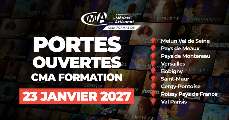 Dates JPO 2027 - CMA Formation Île-de-France - 13 mars 2027