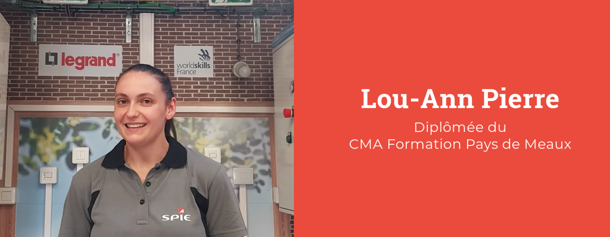Lou-Ann Pierre - apprentie diplômée du CMA Formation Pays de Meaux - Bannière