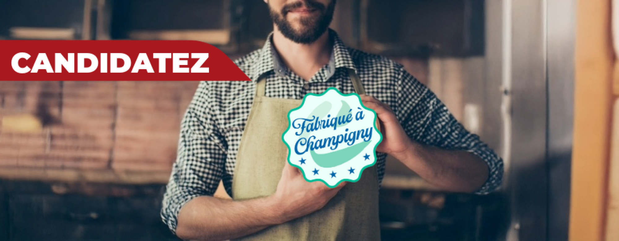 bannière label fabriqué à champigny