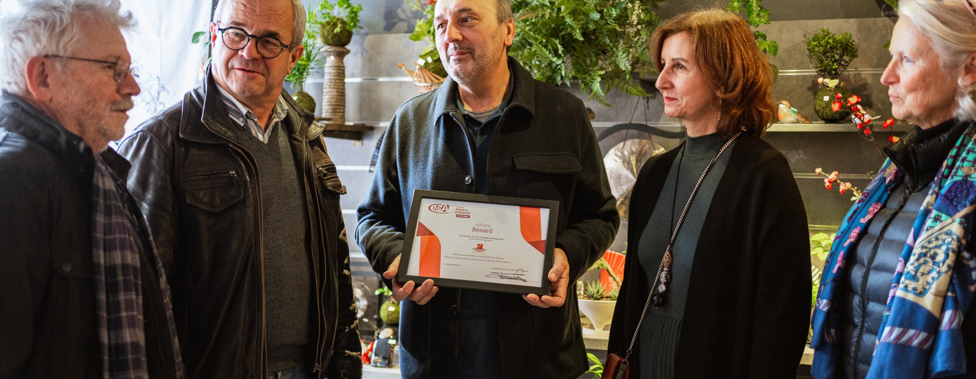 Remise titre de maitre artisan d'art Aquaphyte