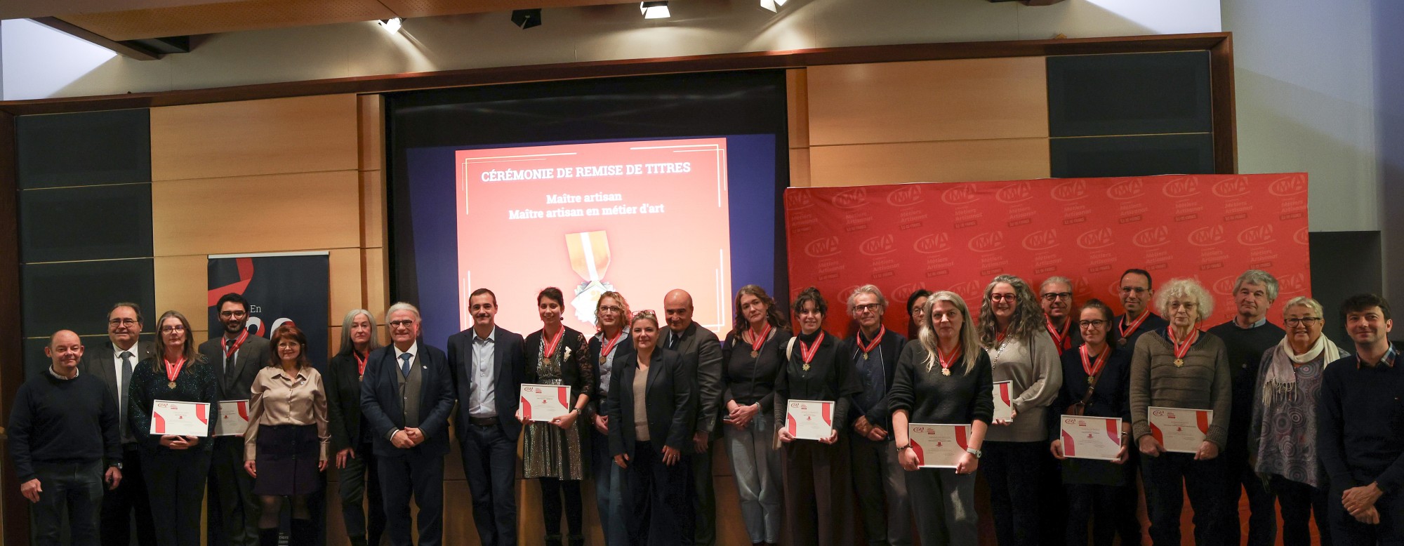 Groupe de récipiendaires