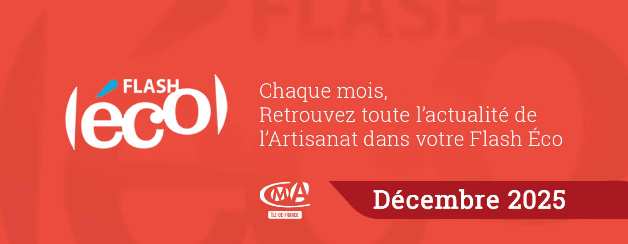 Bandeau article Flash Eco Décembre 2025 - L'actualité de l'artisanat dans les yvelines