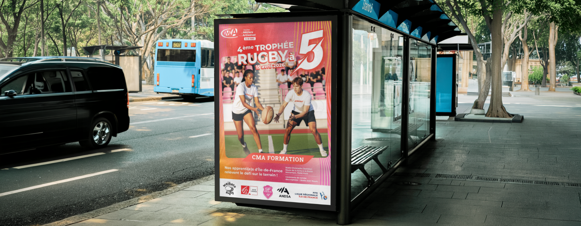 Affiche Tournoi de Rugby à 5 CMA IDF 2026