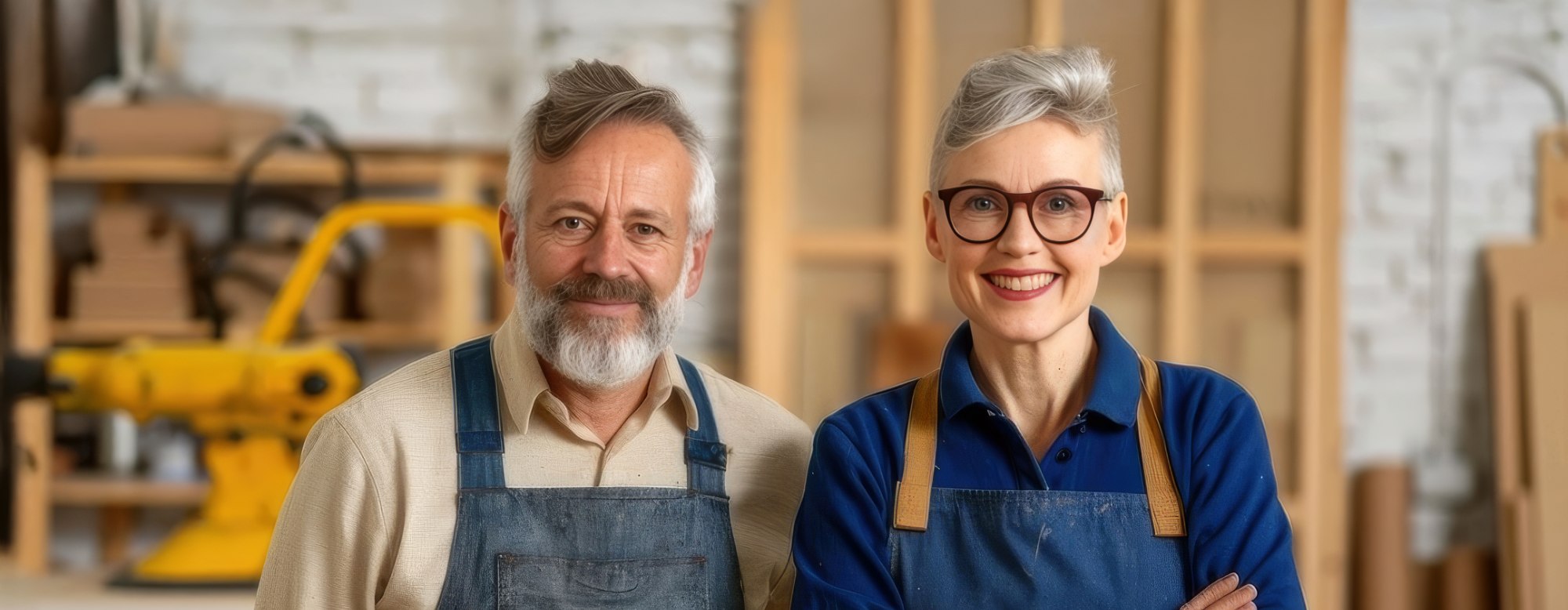 Deux artisans d'un certain âge