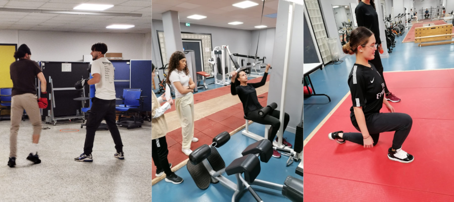 Nos jeunes de Val-Parisis faisant du sport