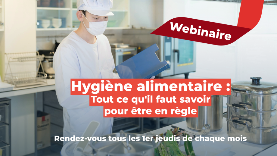 Visuel des webinaires Hygiène alimentaire
