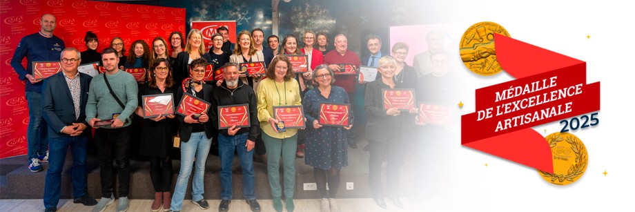 Visuel illustrant la cérémonie de remise des médailles de l'excellence artisanale des Yvelines