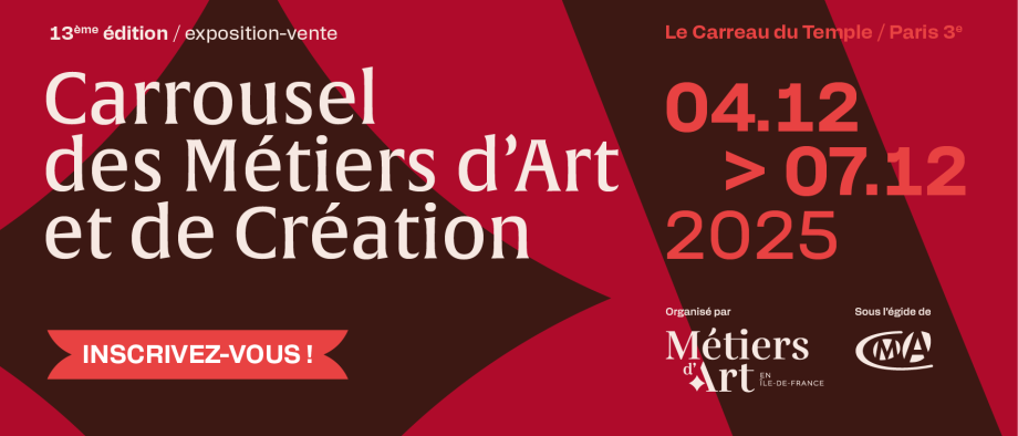 Bandeau promotionnel Carrousel des Métiers d'Art et de Création 2025