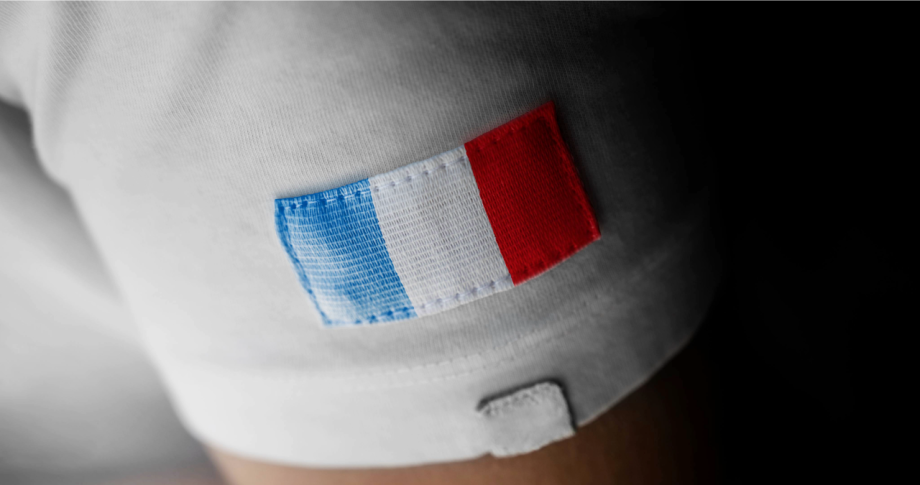 Écusson drapeau de France sur manche