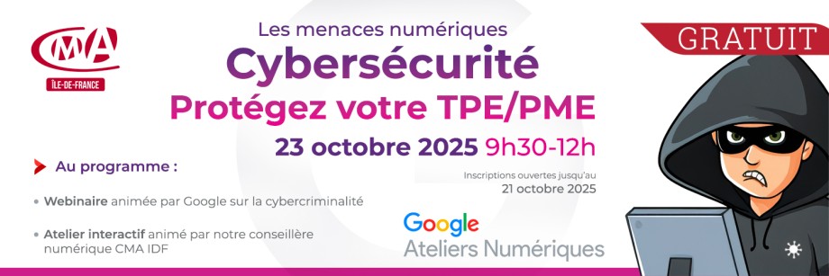 bandeau flash eco atelier cybersécurité google