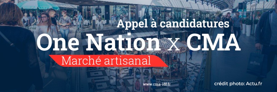 bandeau Marché artisanal One Nation x CMA IDF 78