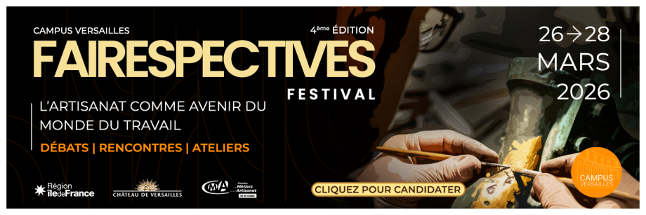 Bandeau festival Fairespectives 2026 à Versailles