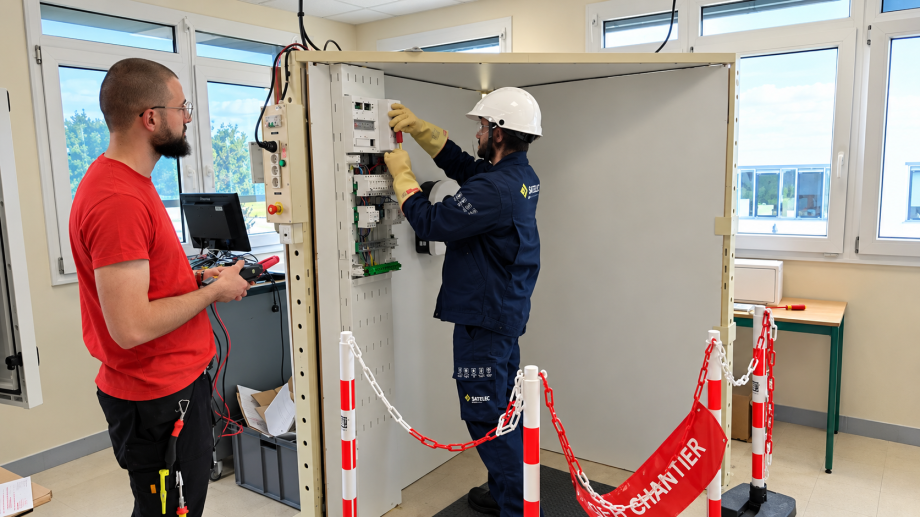 Installation d’une borne de recharge IRVE à CMA Formation Saint-Maur