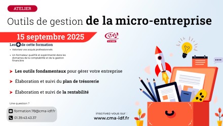 Atelier Outils de gestion de la micro-entreprise