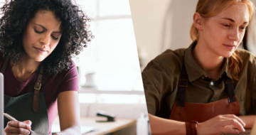 2 femmes travaillent sur leur ordi