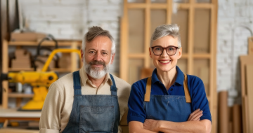 Deux artisans d'un certain âge