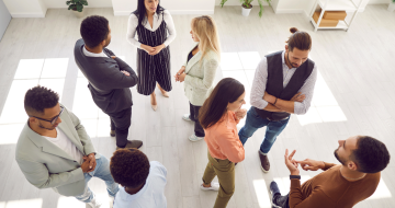 Entrepreneur en discussion